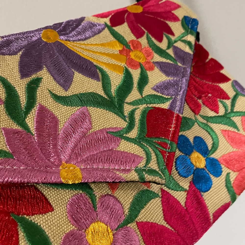embroidered artisan crossbody bag